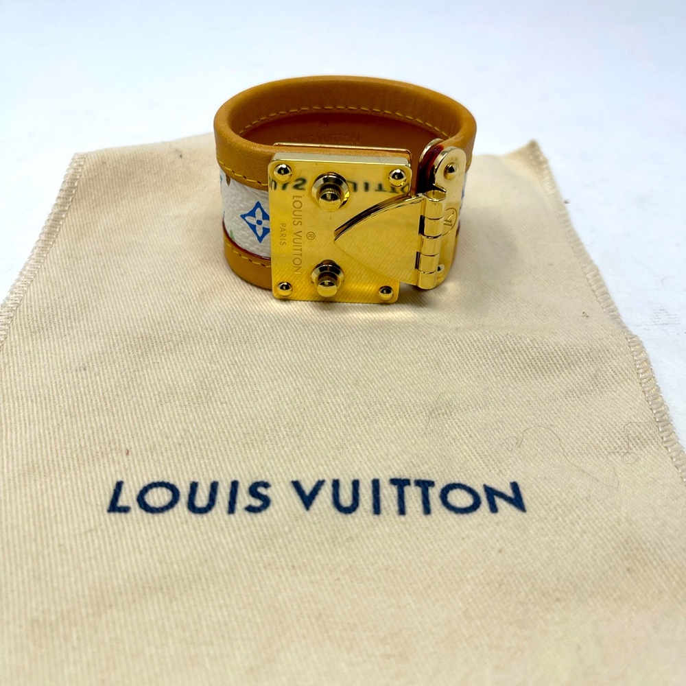 Louis Vuitton Monogram Leather Bracelet!